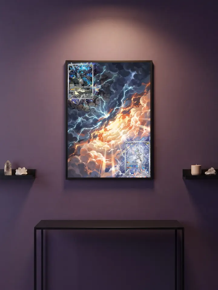 Extended art N's Zekrom & N's Reshiram — Journey Together · Frame | CaliffoCustomTCG
