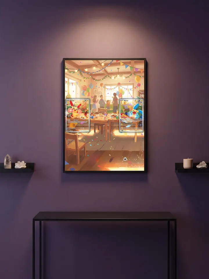 Extended art Plusle & Minum — Paradox Rift · Frame | CaliffoCustomTCG
