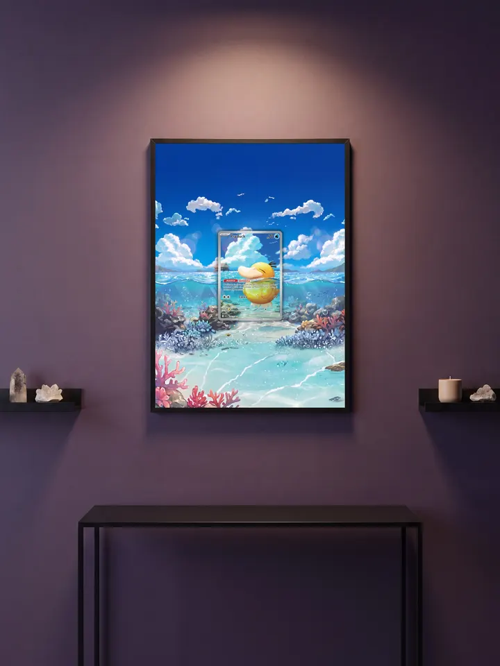 Extended art Psyduck Chillin — Ascended Heroes · Frame | CaliffoCustomTCG