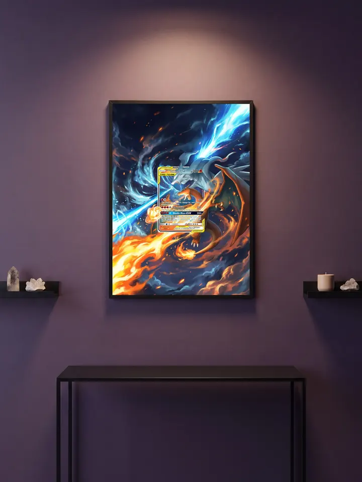 Extended art Reshiram & Charizard — Unbroken Bonds · Frame | CaliffoCustomTCG