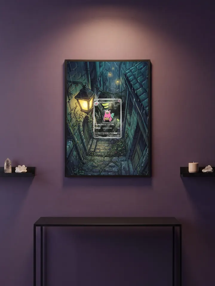 Extended art Slowbro — Pitch Black · Frame | CaliffoCustomTCG
