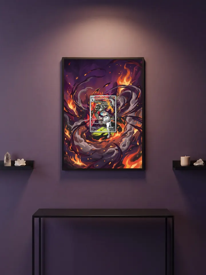 Extended art Houndoom — Destined Rivals · Frame | CaliffoCustomTCG