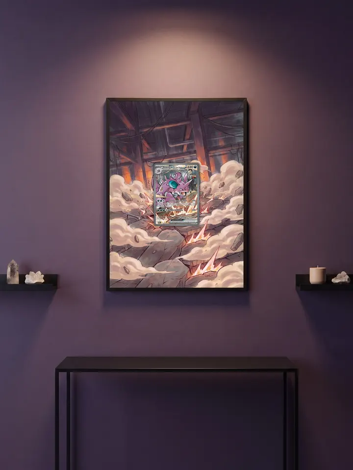 Extended art Nidoking — Destined Rivals · Frame | CaliffoCustomTCG