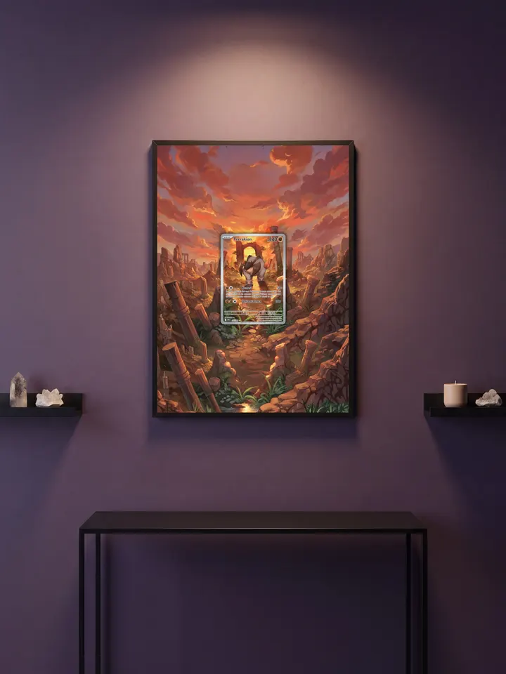 Extended art Terrakion — White Flare · Frame | CaliffoCustomTCG