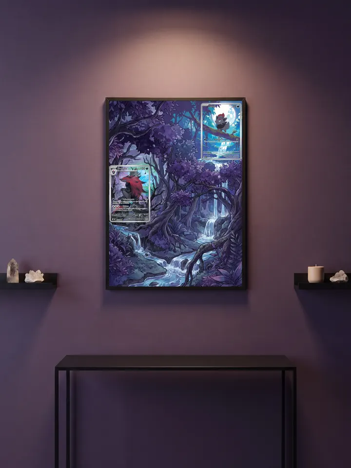 Extended art Zorua & Zoroark — White Flare · Frame | CaliffoCustomTCG