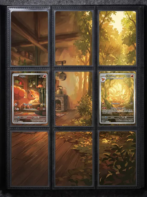 Extended art Ninetales & Vulpix — Mega Evolution | CaliffoCustomTCG